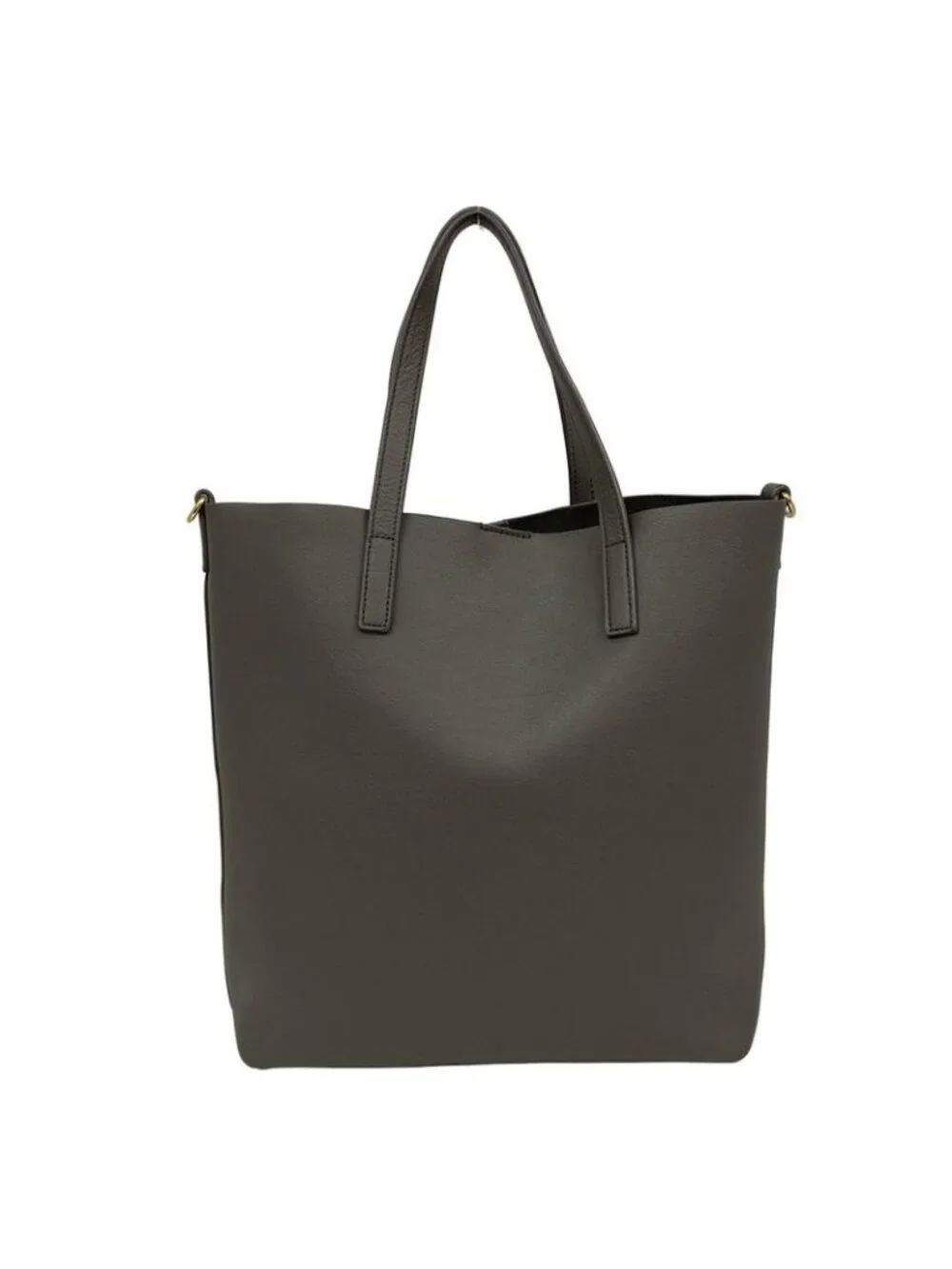 Saint Laurent Paris Tote Toy Shopping Dark Gray Leather - Picture 3 of 12